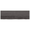 Estante de pared madera roble tratada gris oscuro 200x60x4 cm 2
