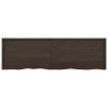 Estante de pared madera roble tratada gris oscuro 200x60x4 cm 3