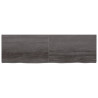 Estante de pared madera roble tratada gris oscuro 200x60x6 cm 2