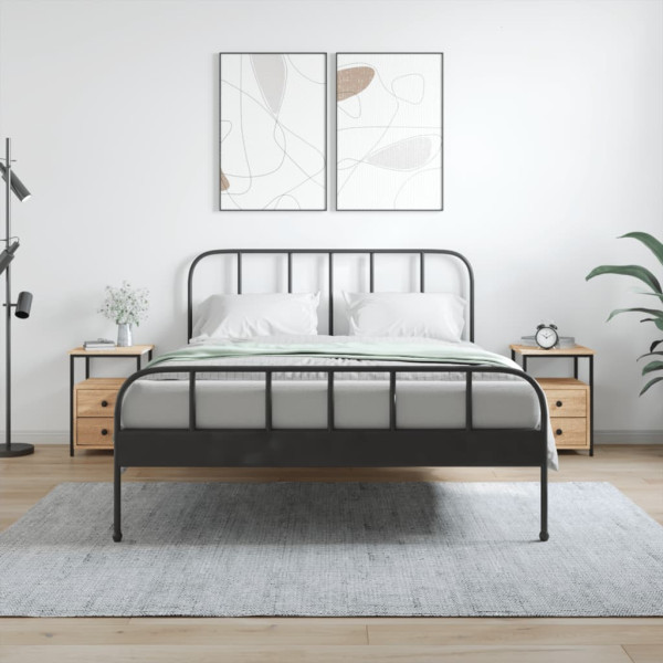 Mesitas noche 2 uds madera ingeniería roble Sonoma 34x35.5x50cm D