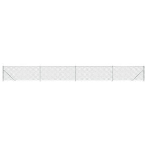 Cerca de alambre con brida plateada 0.8x10 m H