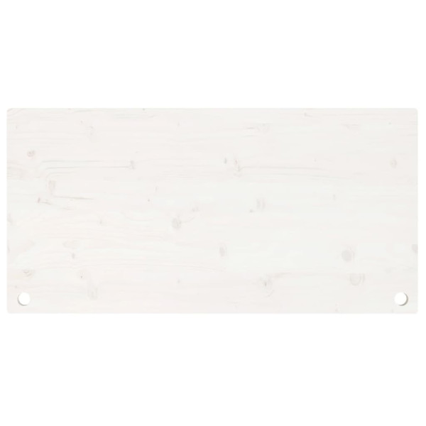 Tampo de secretária 110x55x2.5 cm pinho maciço branco M 4