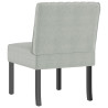 Silla tapizada de terciopelo gris claro 5