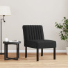 Silla tapizada de terciopelo negro 1