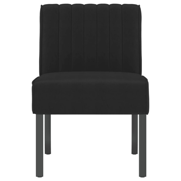 Silla tapizada de terciopelo negro M 3
