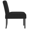 Silla tapizada de terciopelo negro 4