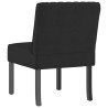 Silla tapizada de terciopelo negro 5