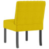 Silla tapizada de terciopelo amarillo 5