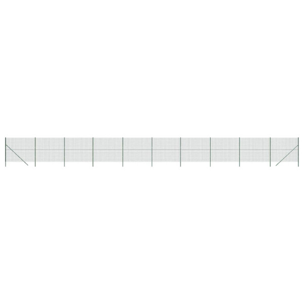 Cerca de alambre de acero galvanizado verde 2.2x25 m M 2