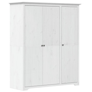 Roupeiro BODO 146x53.5x173 cm madeira de pinho maciça branco H