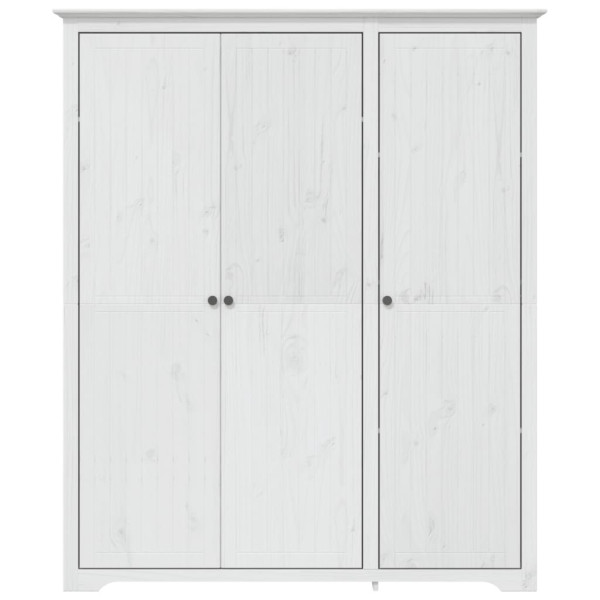 Roupeiro BODO 146x53.5x173 cm madeira de pinho maciça branco M 3