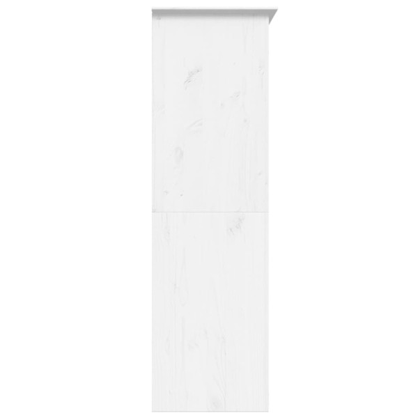 Roupeiro BODO 146x53.5x173 cm madeira de pinho maciça branco M 5
