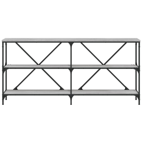 Mesa consola 160x30x75 cm derivados madeira/ferro cinza sonoma M 4