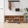 Zapatero madera de ingeniería roble Sonoma 131x35x50 cm 1