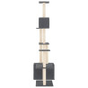 Árvore p/ gatos c/ postes arranhadores sisal 180cm cinza-escuro 4