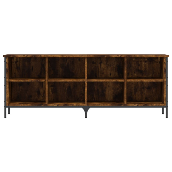 Calçado madeira de engenharia carvalho fumado 131x35x50 cm M 4