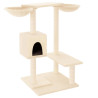 Árvore para gatos c/ postes arranhadores 82 cm cor creme 2