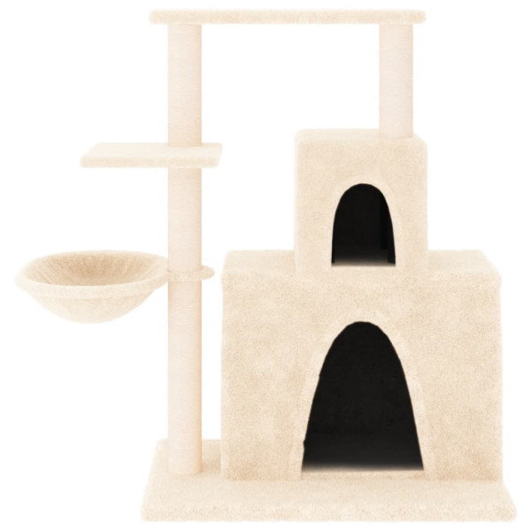 Árvore para gatos c/ postes arranhadores sisal 83 cm cor creme M 3