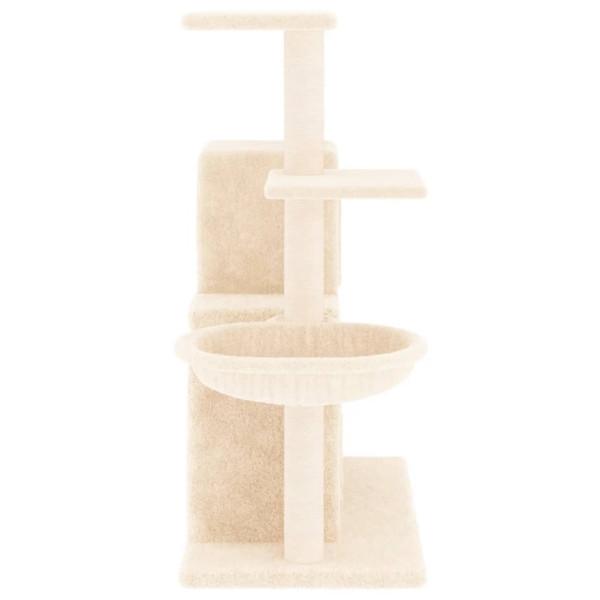 Árvore para gatos c/ postes arranhadores sisal 83 cm cor creme M 4