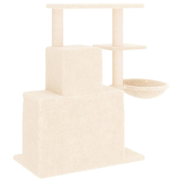 Árvore para gatos c/ postes arranhadores sisal 83 cm cor creme M 5