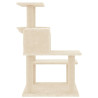 Árvore para gatos c/ postes arranhadores sisal 82.5 cm creme 4