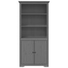 Librería BODO madera maciza de pino gris 80x40x172 cm 3
