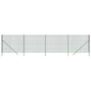 Cerca de malha de arame 2.2x10 m aço galvanizado verde H