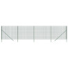 Cerca de malha de arame 2.2x10 m aço galvanizado verde 2