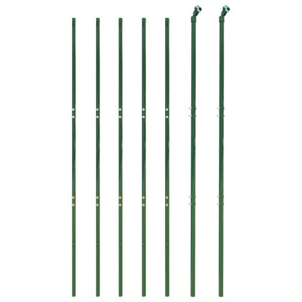 Cerca de alambre de acero galvanizado verde 2.2x10 m M 3