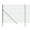Cerca de alambre de acero galvanizado verde 2x25 m 4