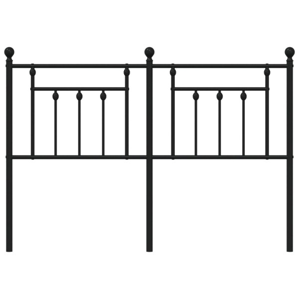 Cabecero de metal negro 150 cm M 4