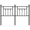 Cabecero de metal negro 150 cm 4