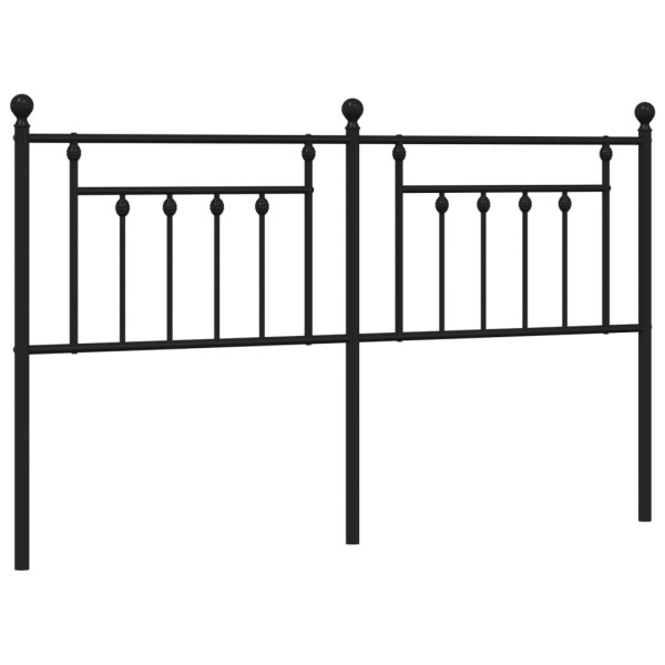 Cabeceira de cama 180 cm metal preto M 2