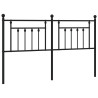Cabeceira de cama 180 cm metal preto 2