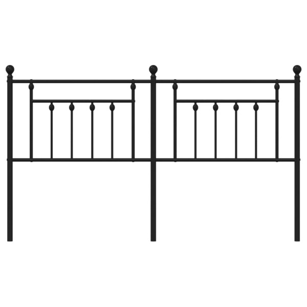 Cabeceira de cama 180 cm metal preto M 4