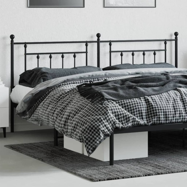 Cabeceira de cama 200 cm metal preto M 3
