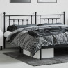 Cabeceira de cama 200 cm metal preto 3