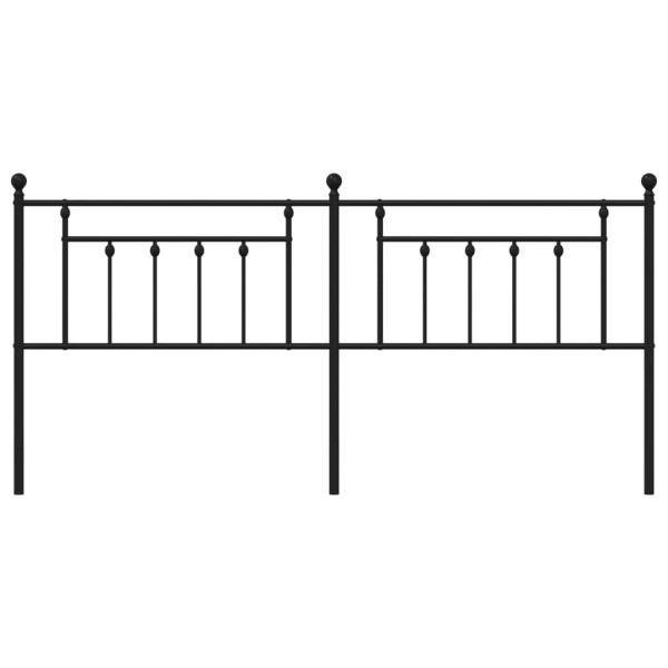 Cabecero de metal negro 200 cm M 4