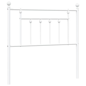 Cabecero de metal blanco 90 cm H