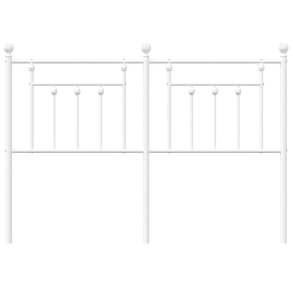 Cabecero de metal blanco 135 cm M 4