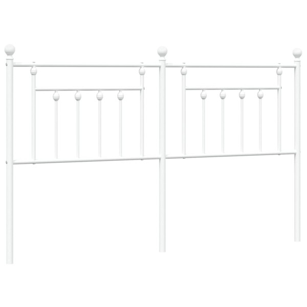 Cabecero de metal blanco 180 cm M 2