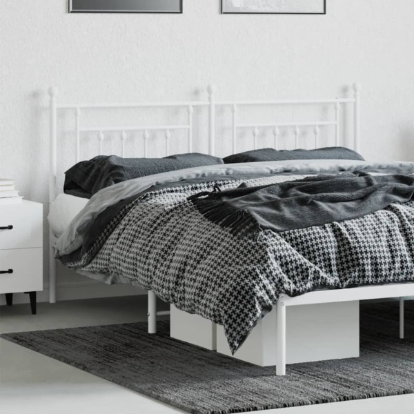 Cabeceira de cama 180 cm metal branco M 3