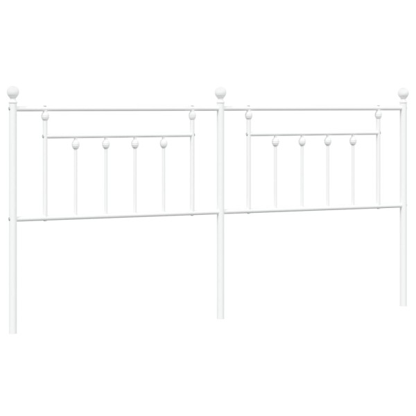 Cabeceira de cama 193 cm metal branco M 2