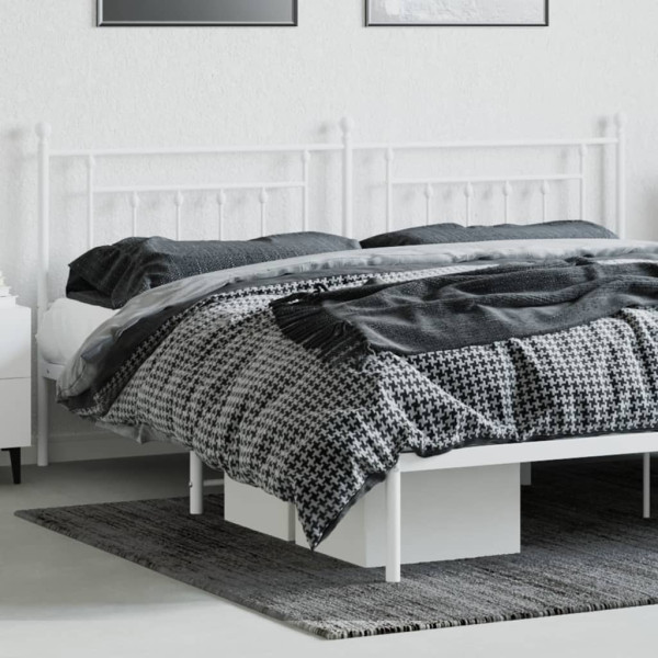 Cabeceira de cama 193 cm metal branco M 3
