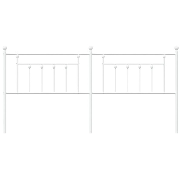 Cabeceira de cama 193 cm metal branco M 4