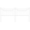 Cabeceira de cama 193 cm metal branco 4