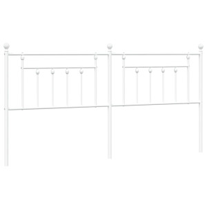 Cabeceira de cama 200 cm metal branco H