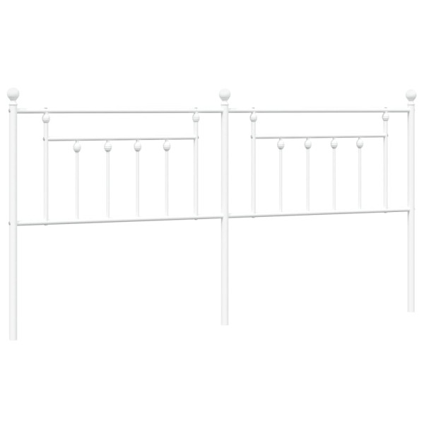 Cabeceira de cama 200 cm metal branco M 2