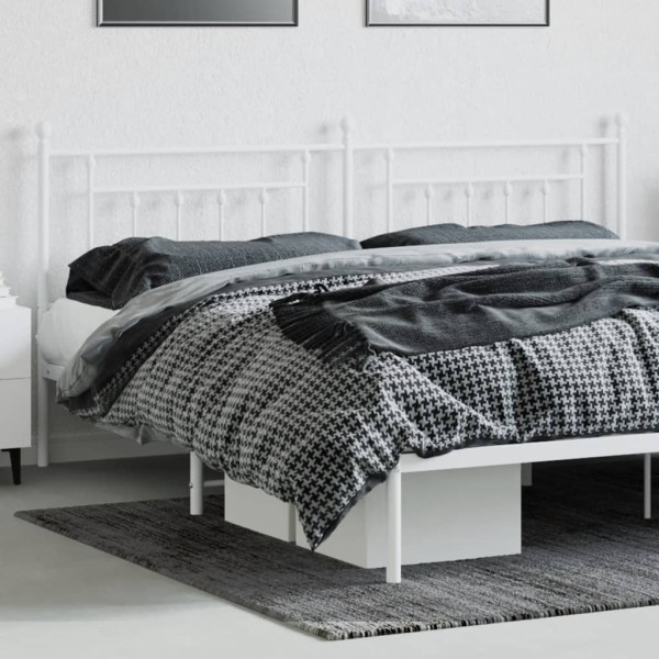 Cabeceira de cama 200 cm metal branco M 3