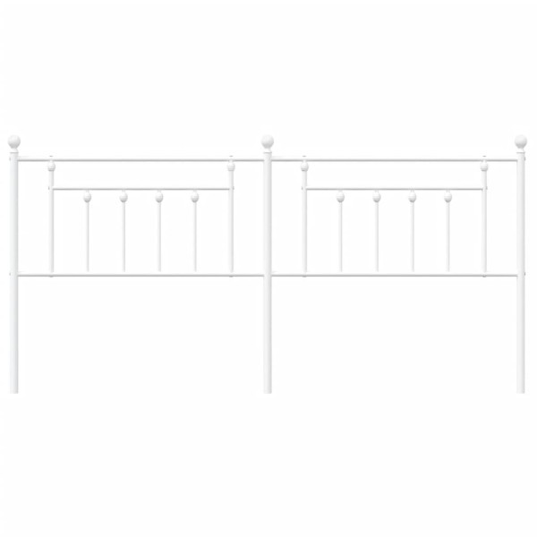 Cabeceira de cama 200 cm metal branco M 4